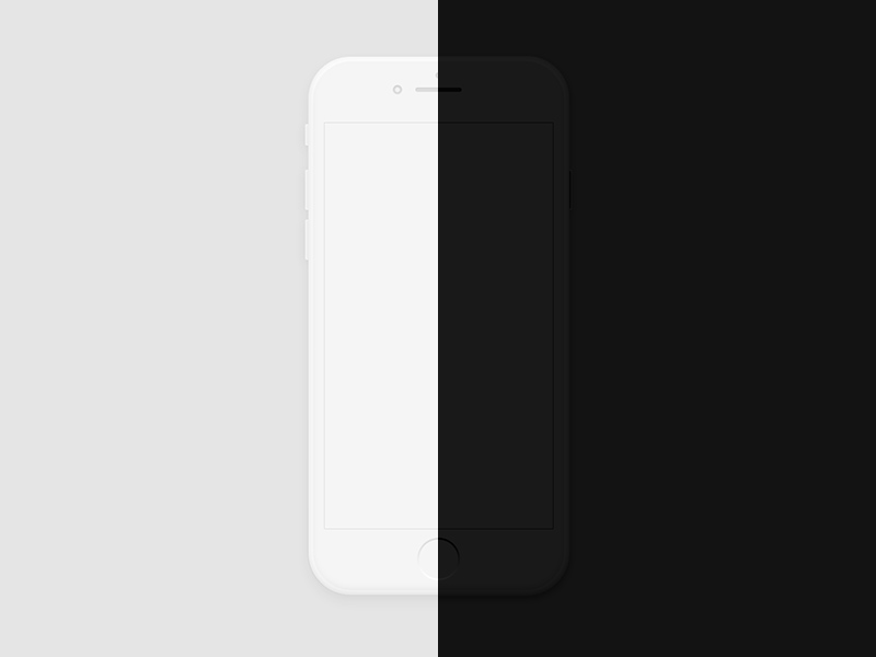 iPhone 7 Maquette minimale