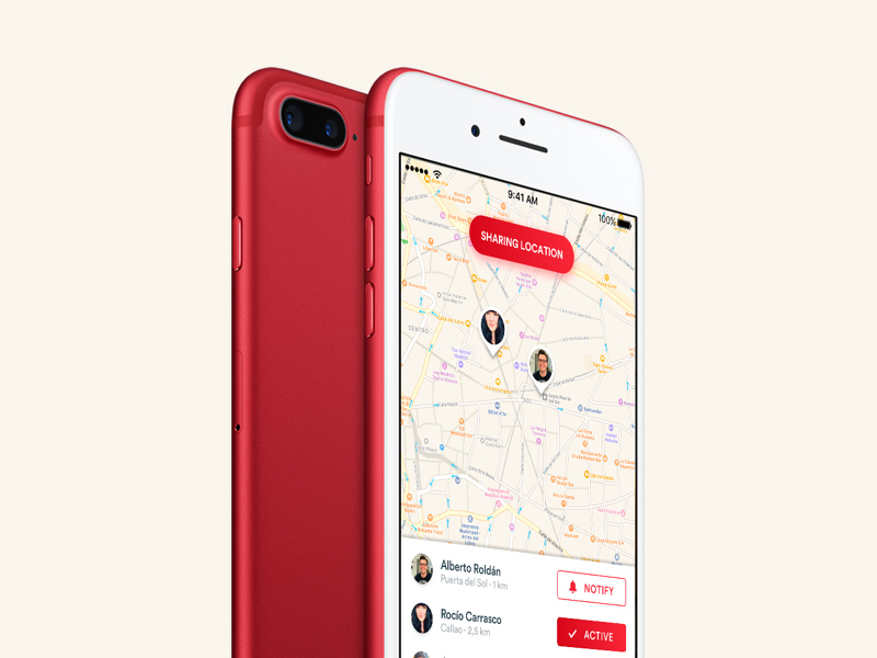 Producto Rojo iPhone 7 Plus – Edición Especial Mockup