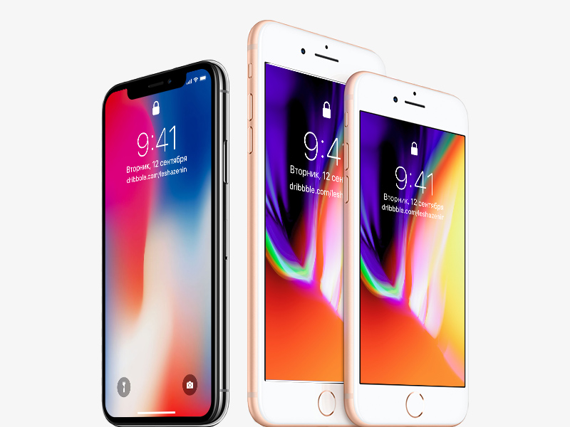 iPhone 8 and iPhone X Mockup