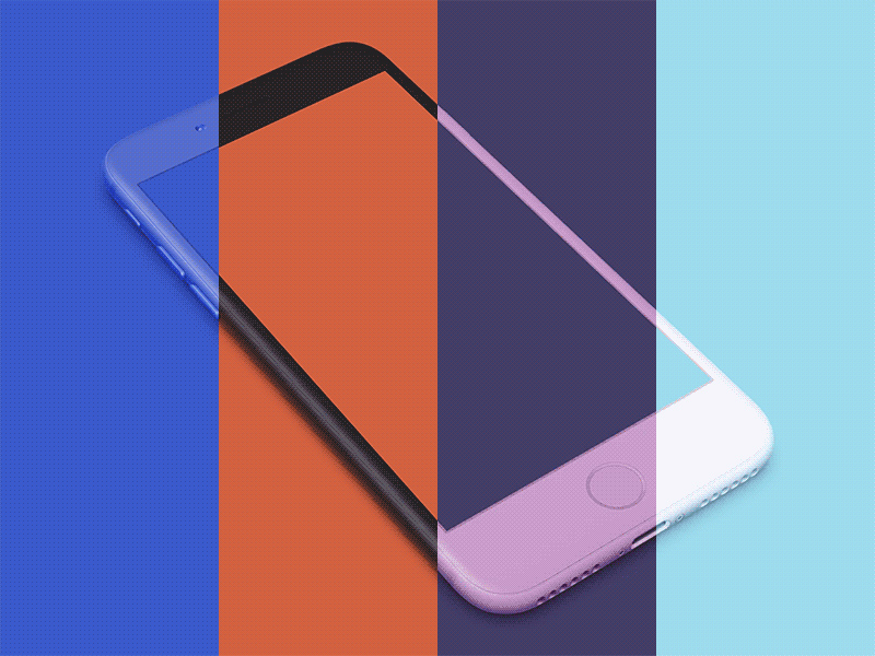 Perspective iPhone Clay Mockup