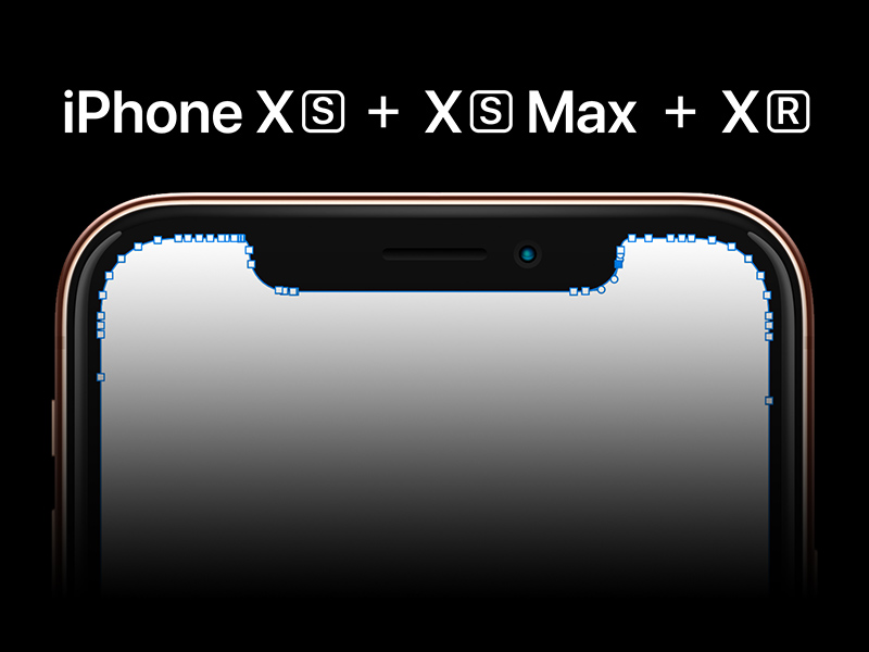 iPhone XS - XS Max и XR шаблон