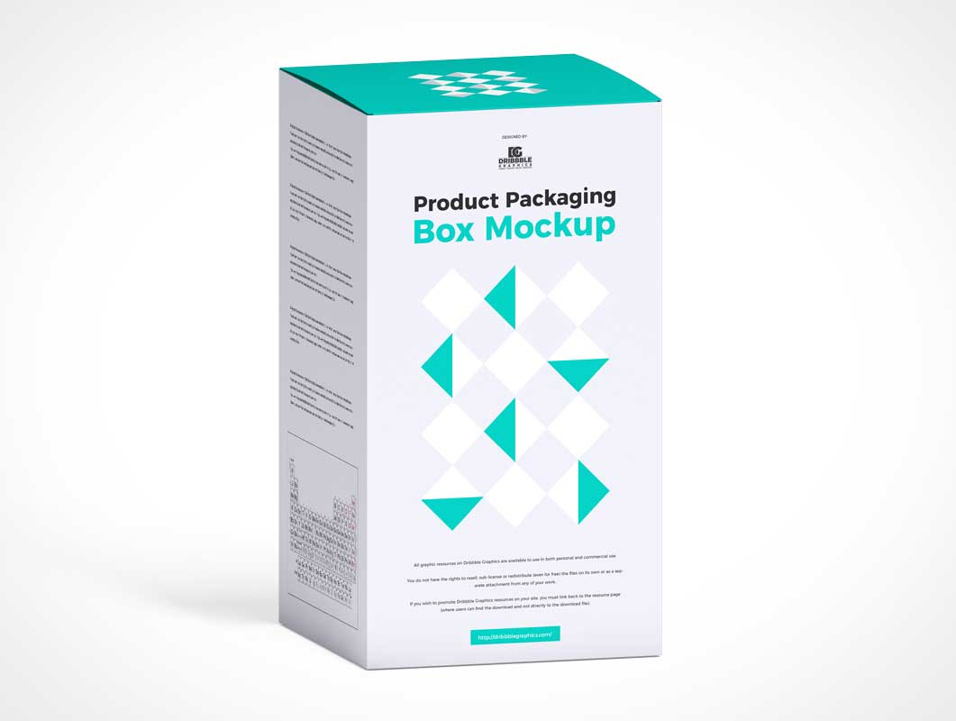 Изометрическая коробка Упаковка PSD Mockup