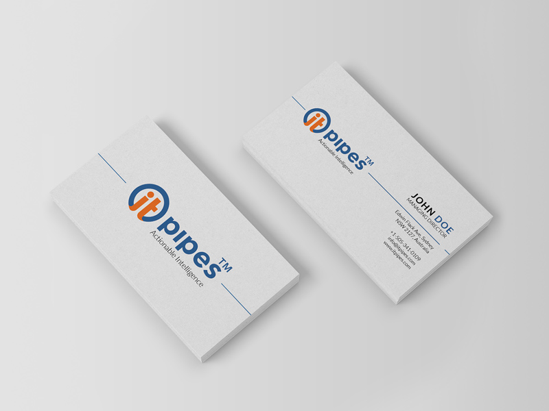 IT Pipes Business Card Design