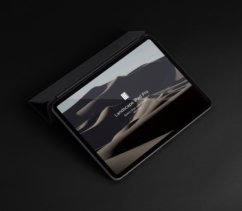 Kostenlose Landschaft iPad Pro Mockup