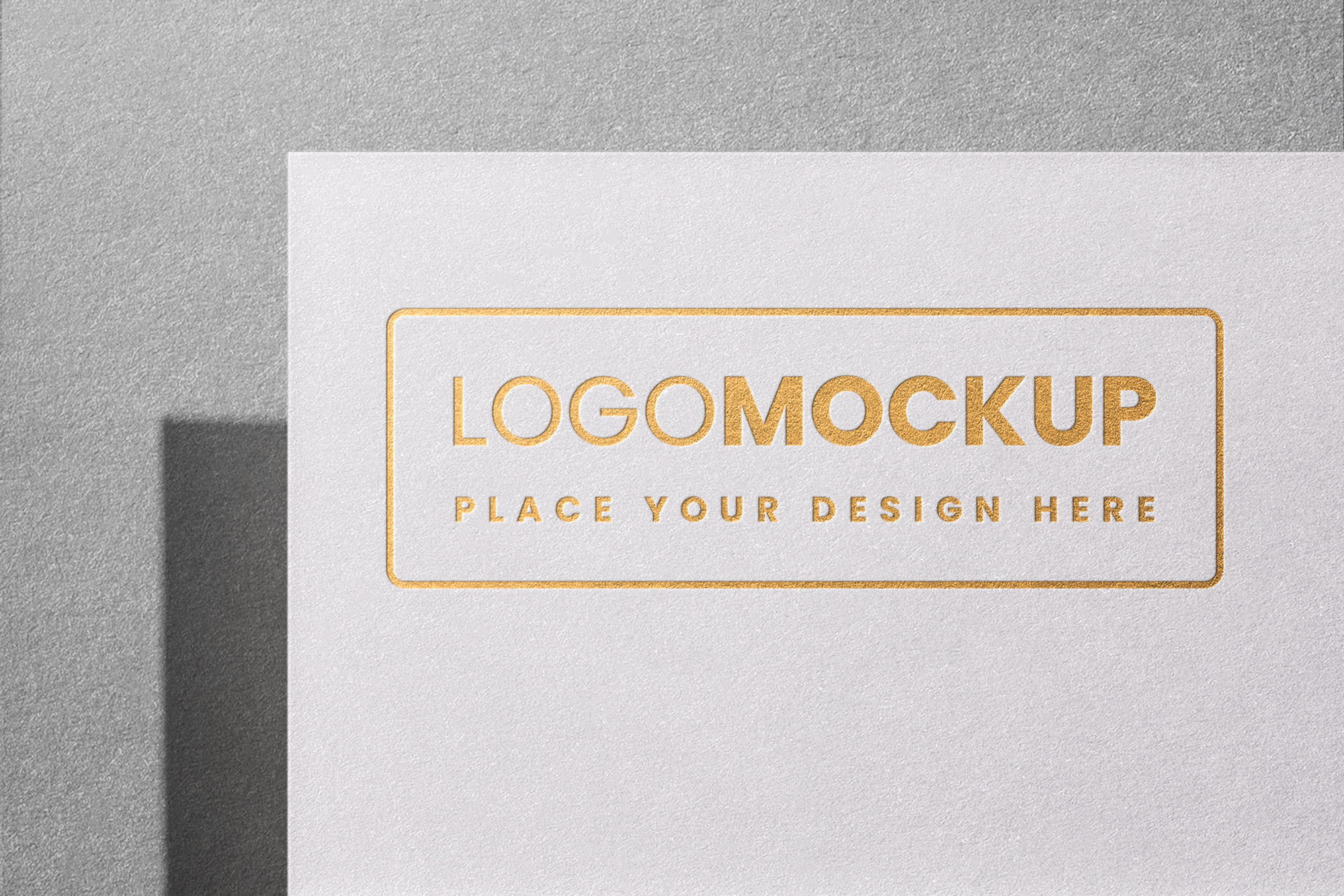 Free Luxury Golden Logo Mockup
