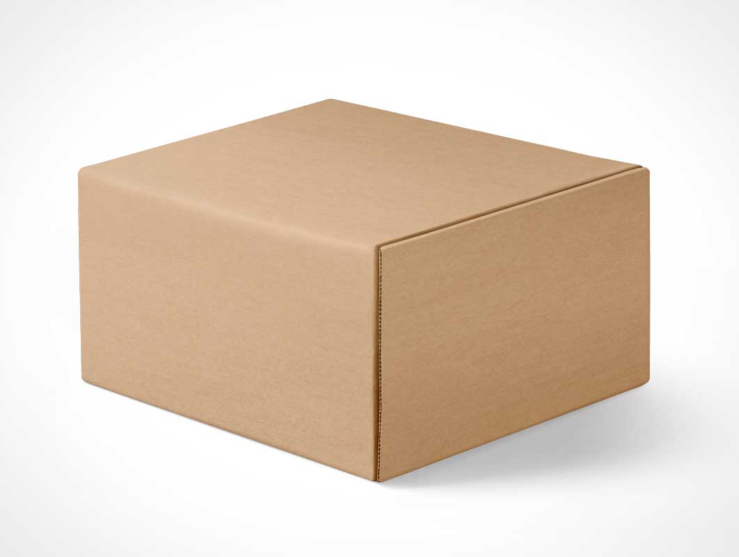 Mailer Box Упаковка PSD Mockup