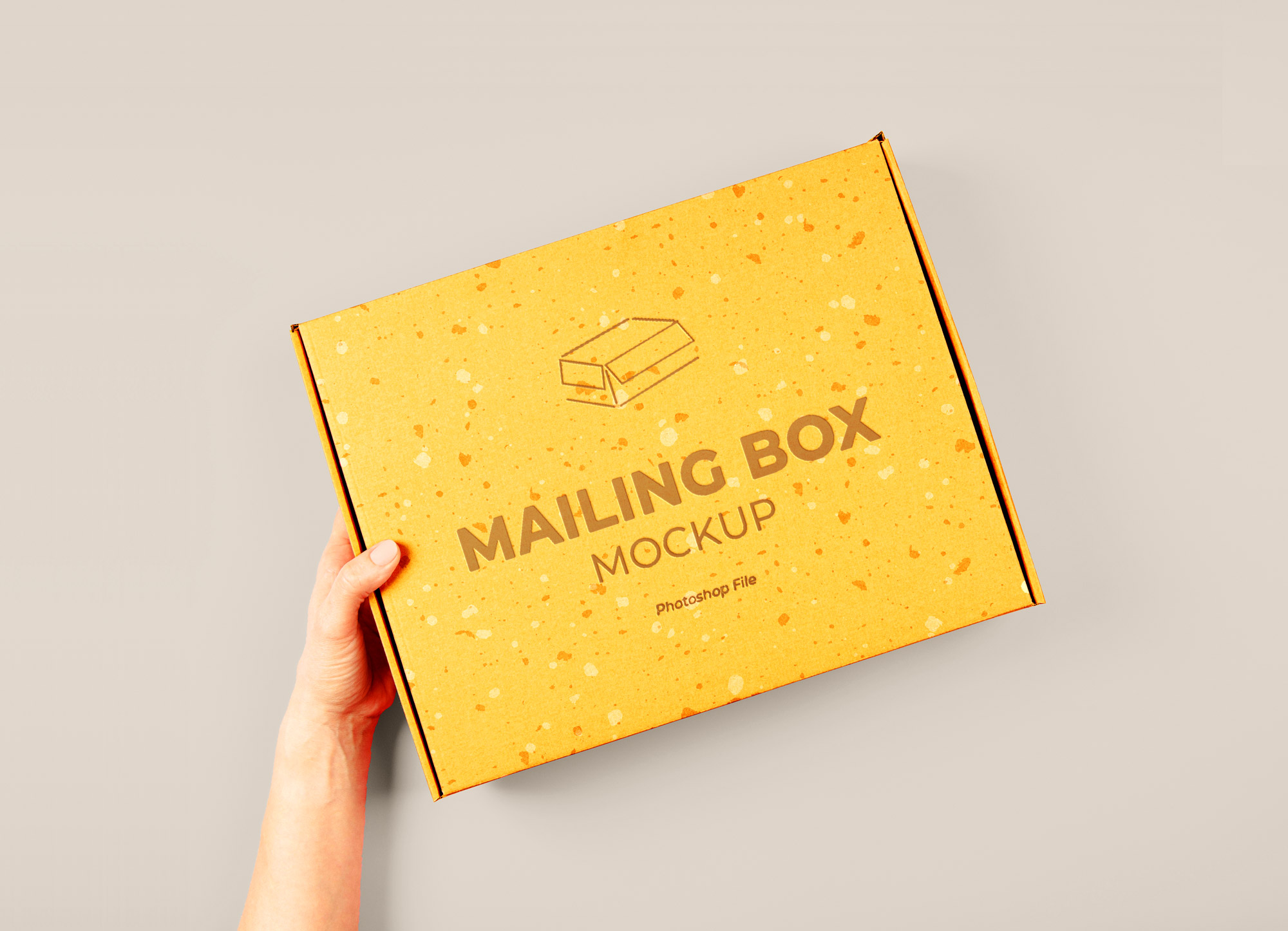 Free Mailing Box Mockup PSD