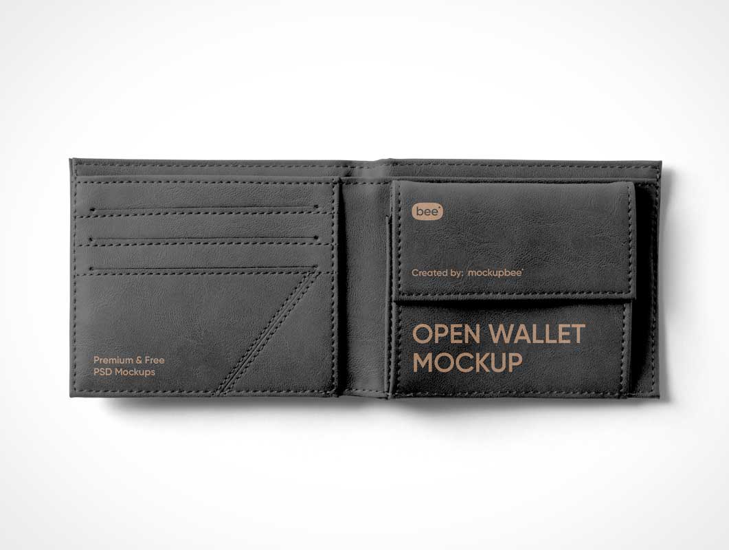 Leather Wallet Mockup Free Download • PSD Mockups