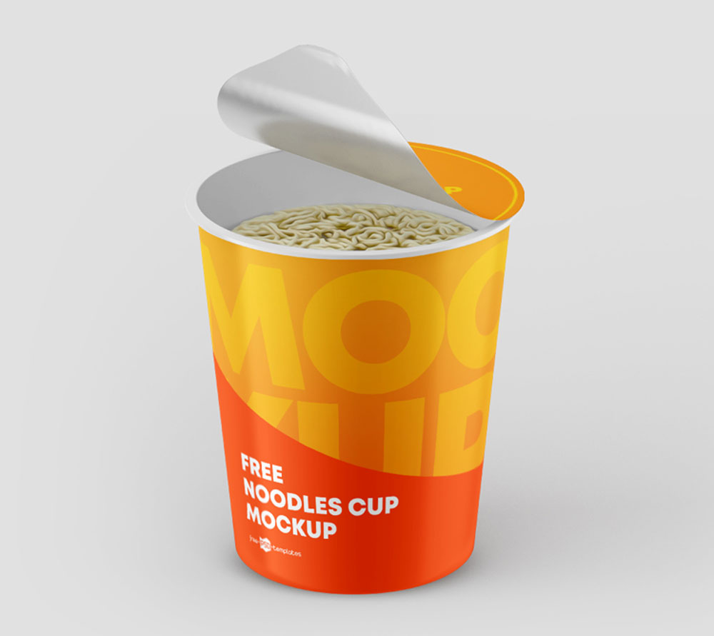 Kostenlose Noodles Cup-Modell
