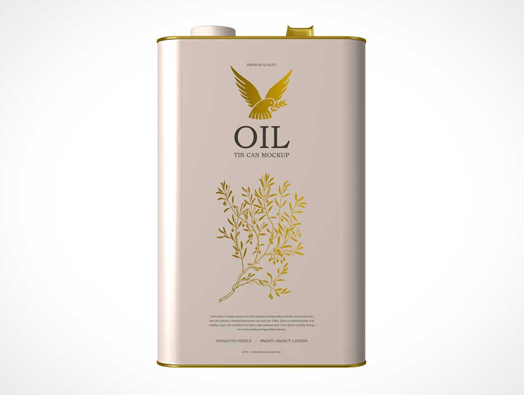 Las maquetas de PSD de aceite de oliva
