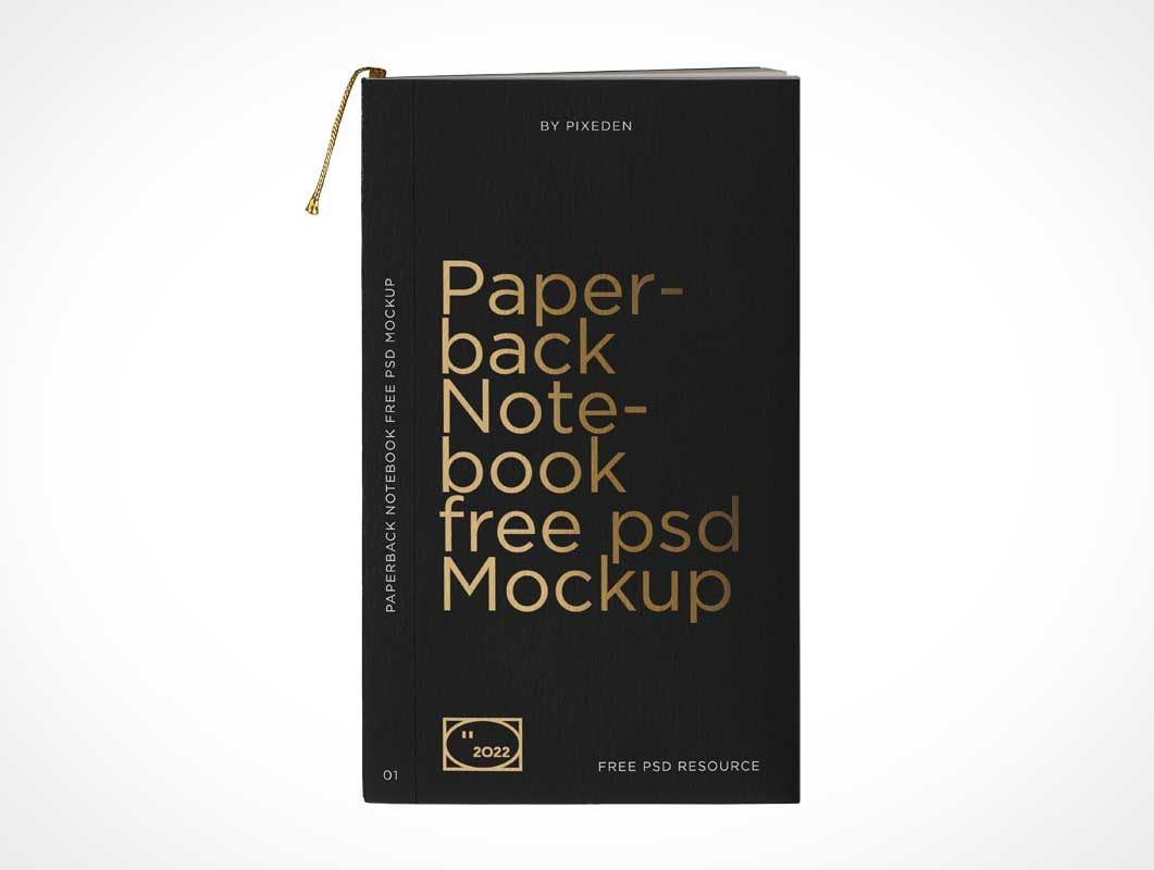Paperback Notebook Mockup