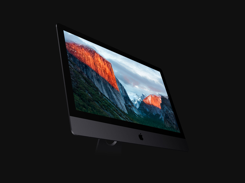 Перспективный iMac Pro Mockup