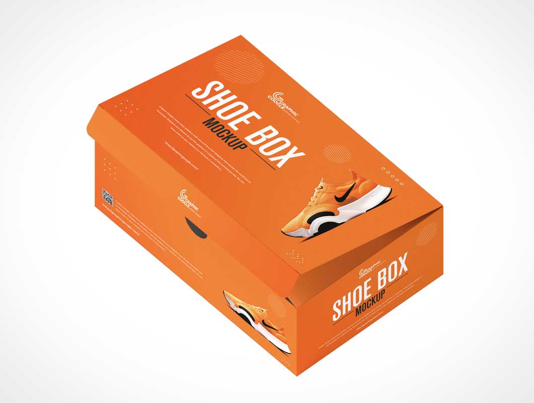 Обувь для обуви Упаковка PSD Mockups