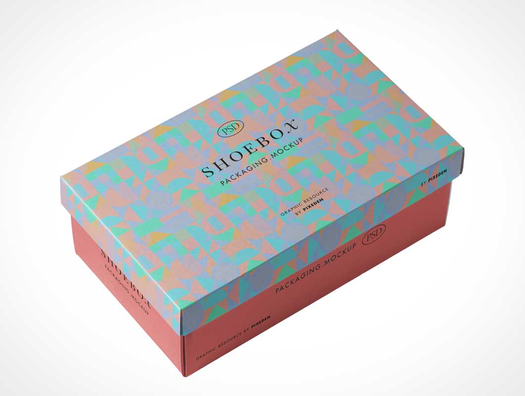 Упаковка для бренда обувной коробки PSD • Mockups PSD
