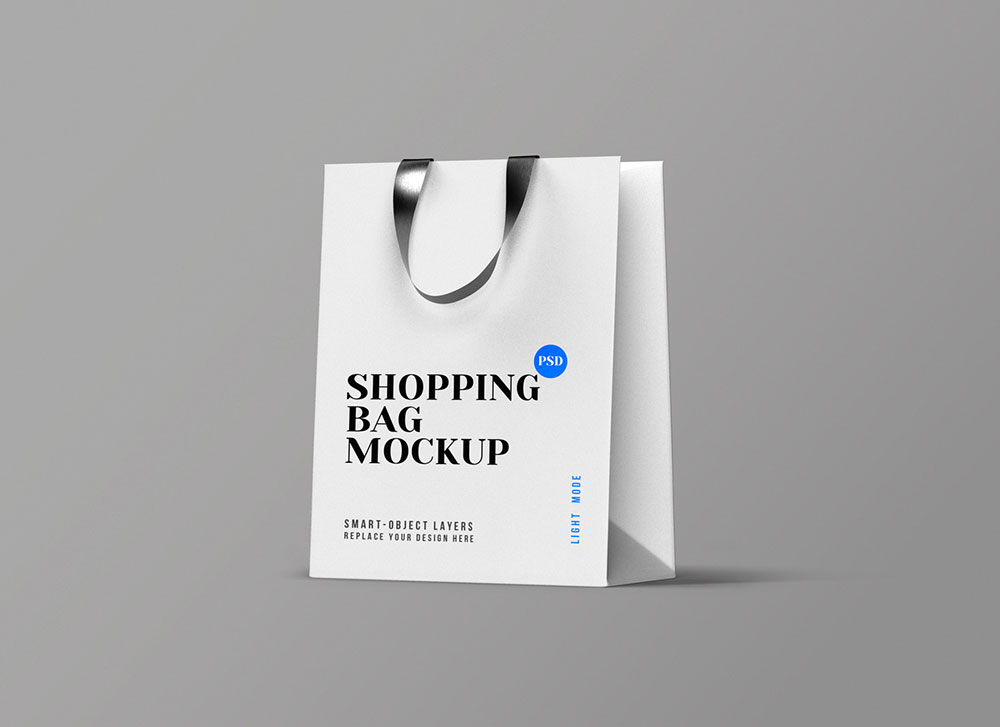 Free Shopping Bags Mockup