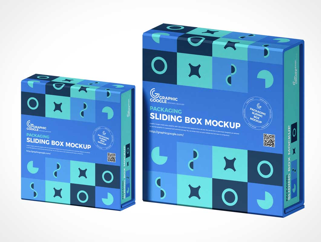 Slipcase-Box-Verpackung PSD-Mockups