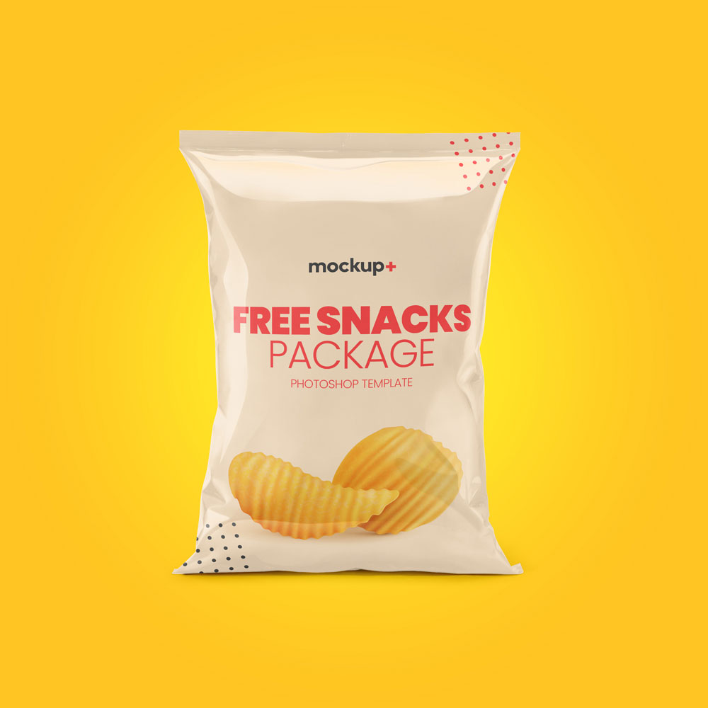 Snacks gratuits Emballage Maquette
