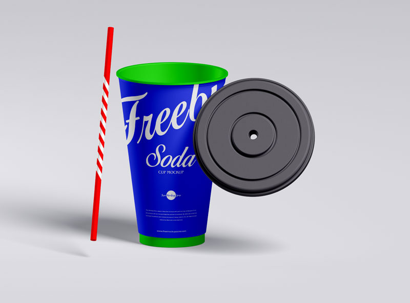 Maquette de tasse de soda gratuite