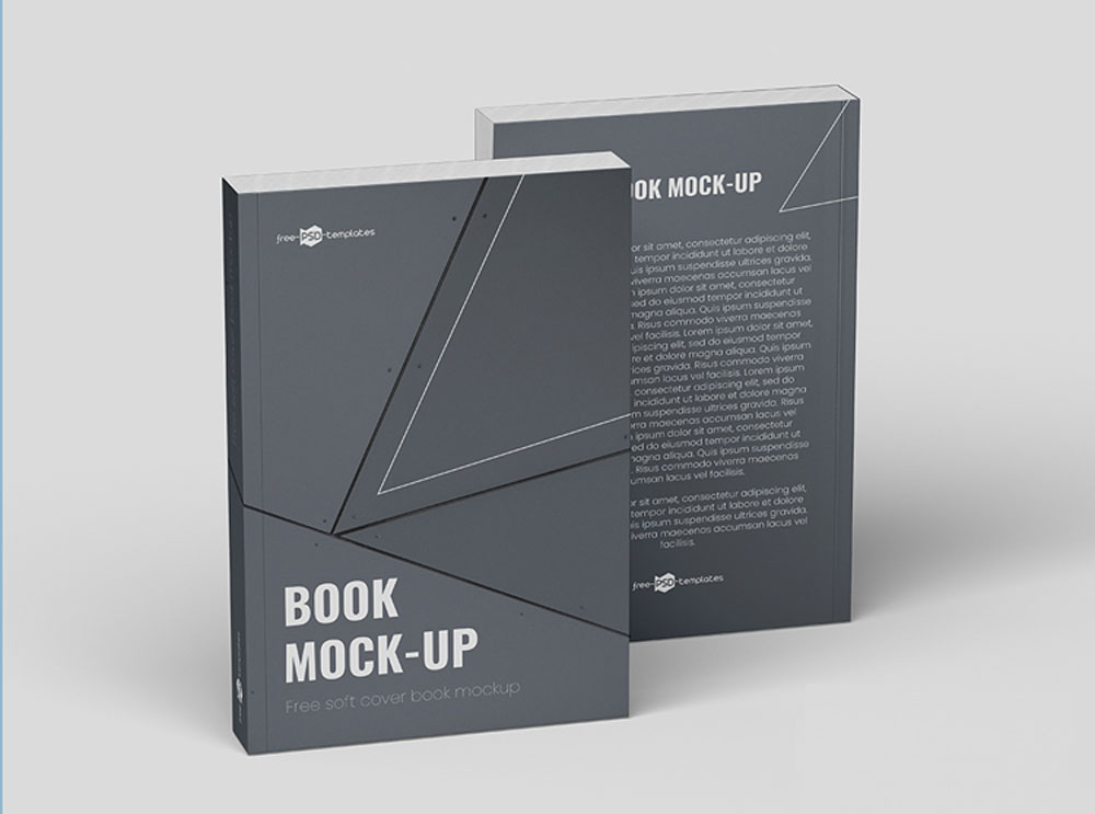 Kostenloses Softcover Buch Mockup PSD