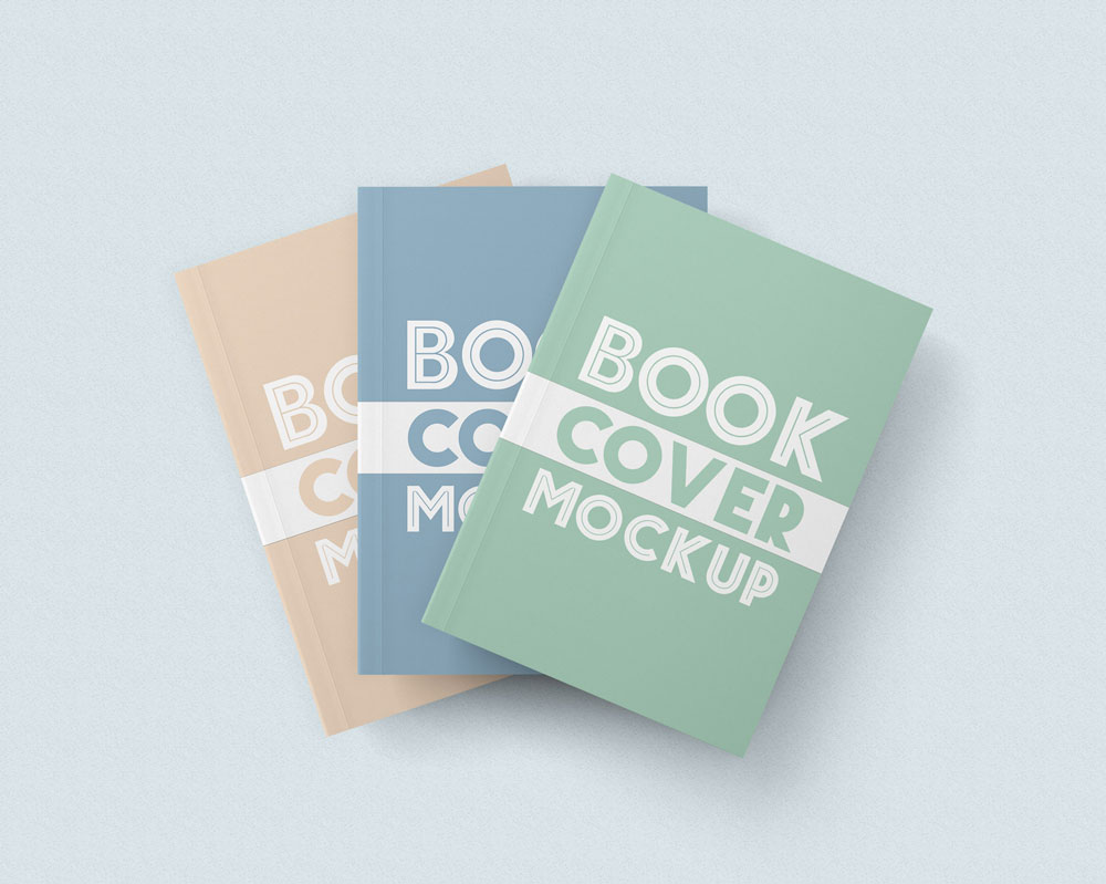 Free SoftCover Book Mockups PSD.