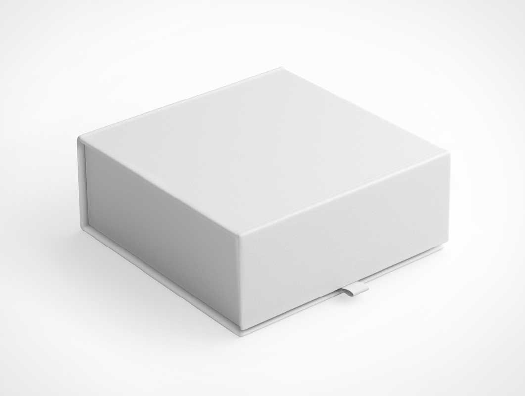 正方形の磁気パッケージボックスPSDモックアップ•PSDモックアップ