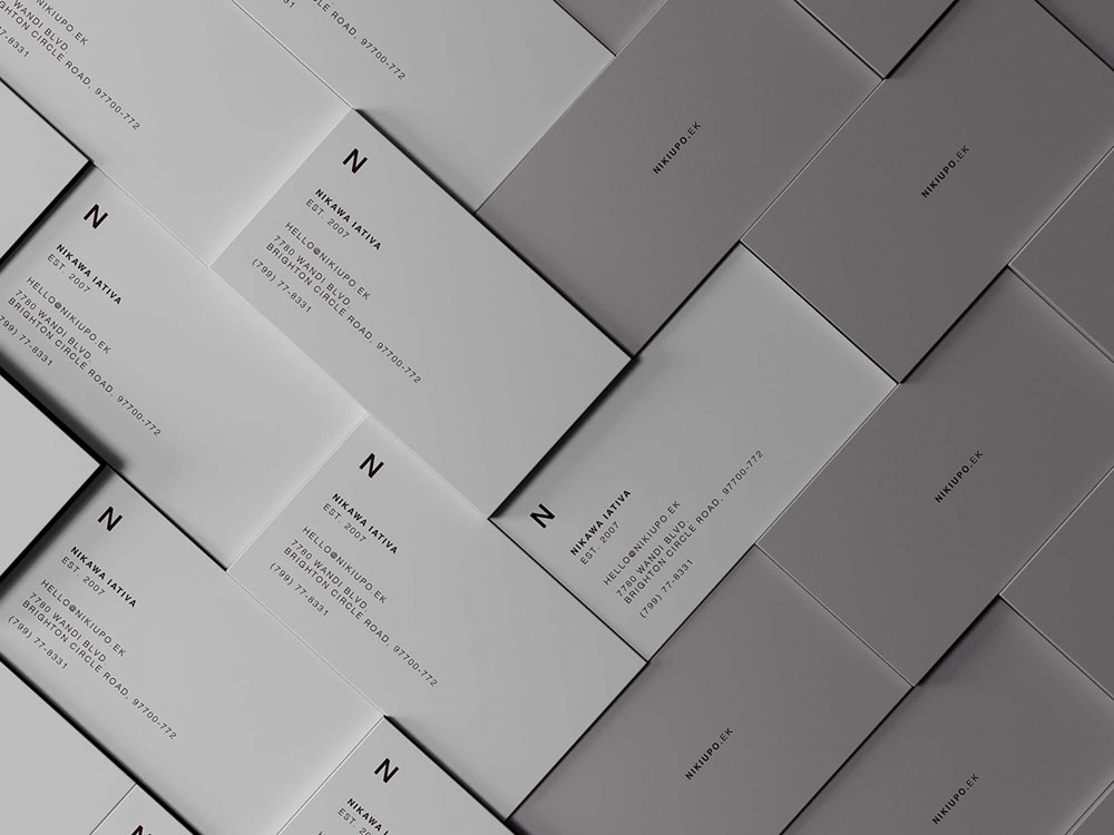 Free Stacked Business Card Mockup PSD