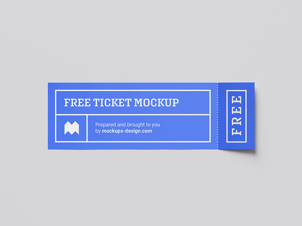 Бесплатный билет Mockups