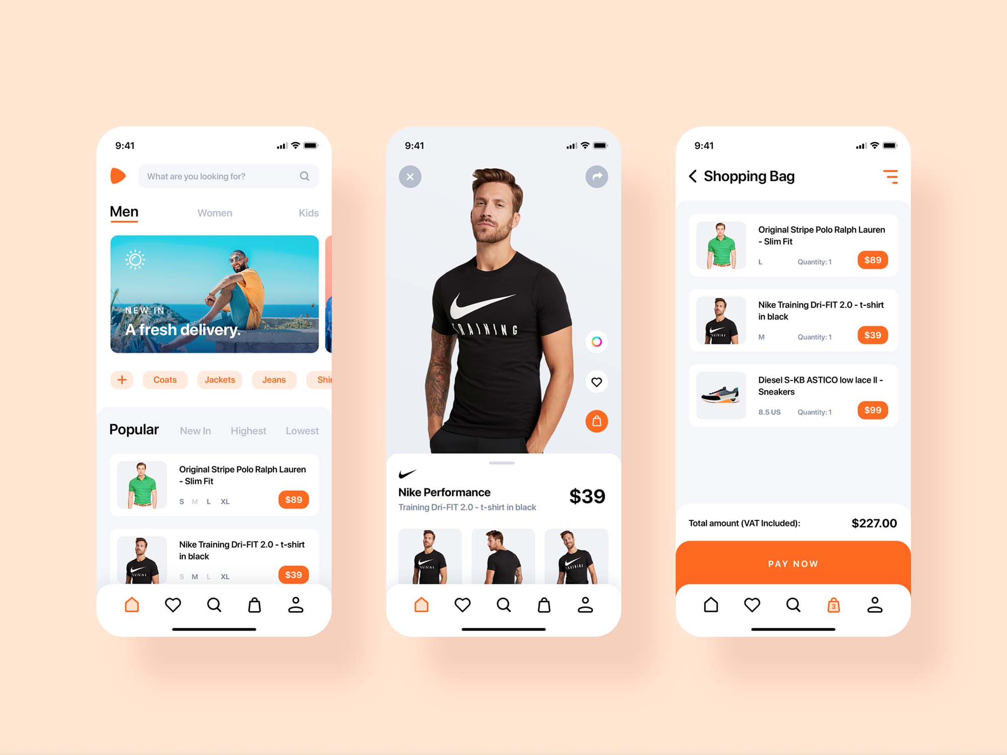 Zalando E-Commerce App Redesign шаблон