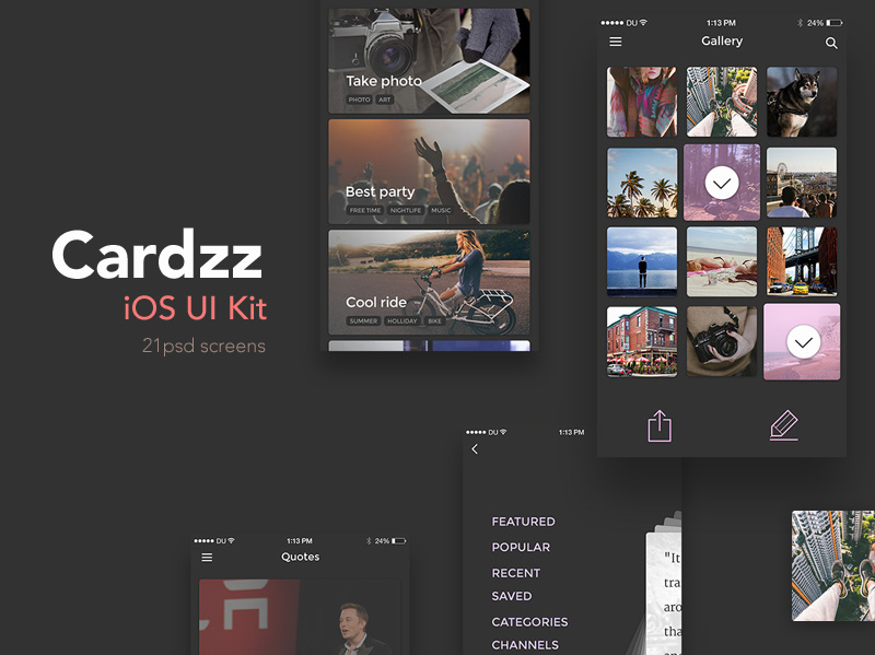 Cardzz iOS UI Kit