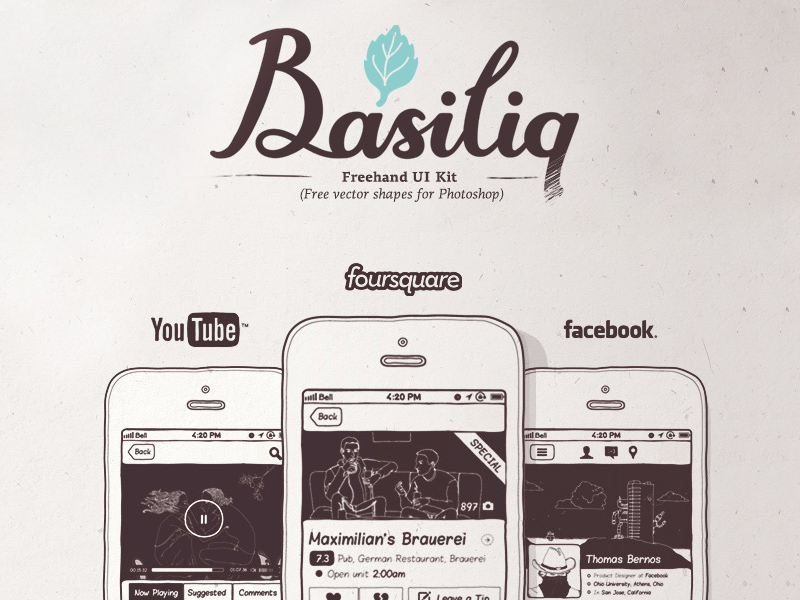 Basiliq – Freehand UI Kit