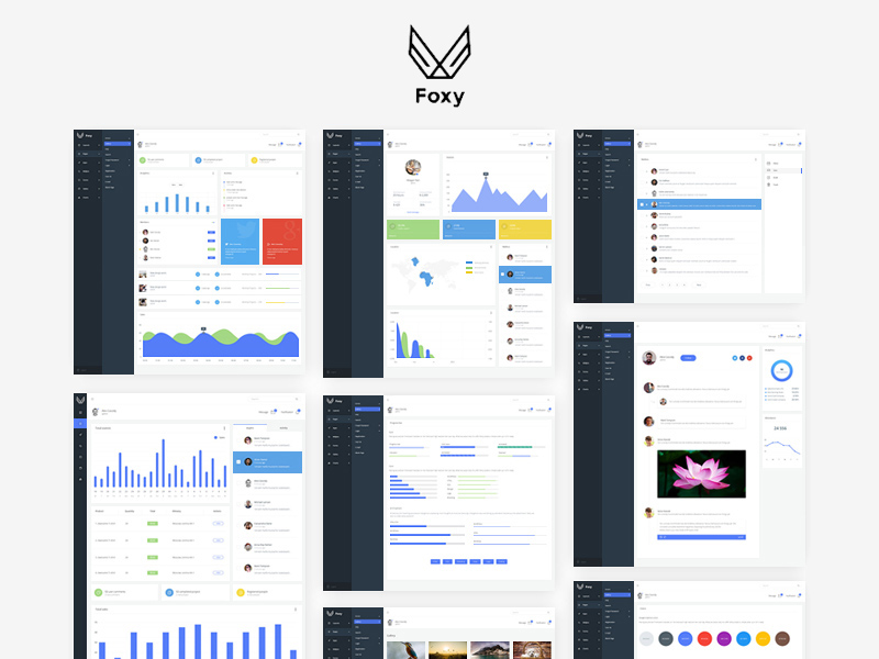Foxy Admin Panel Dashboard UI Kit