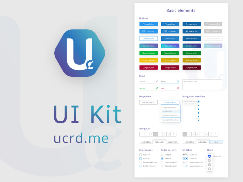 Комплект пользовательского интерфейса UCRD