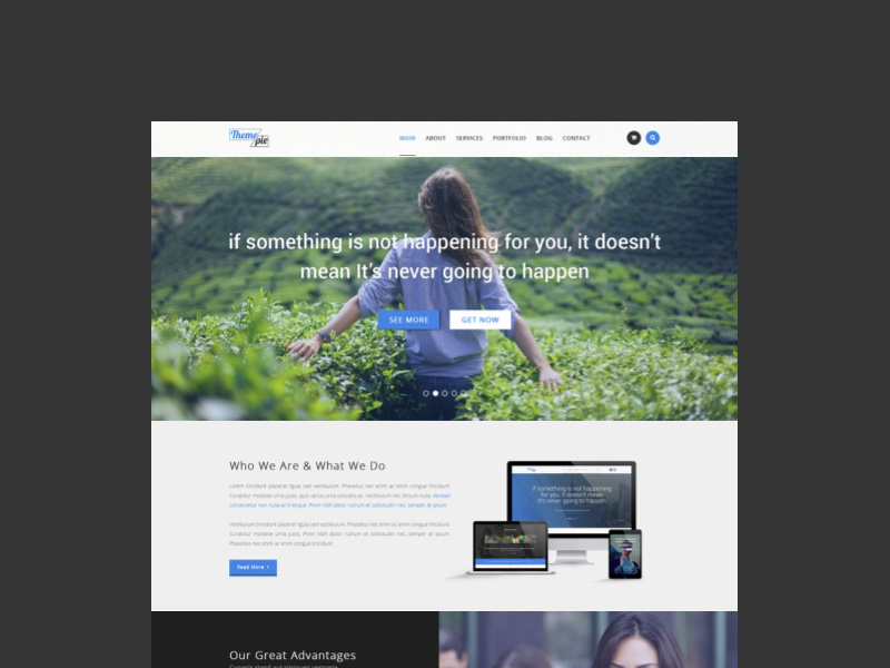 Themepie One Page Web Template