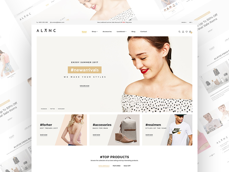 Alanc eCommerce Theme Template