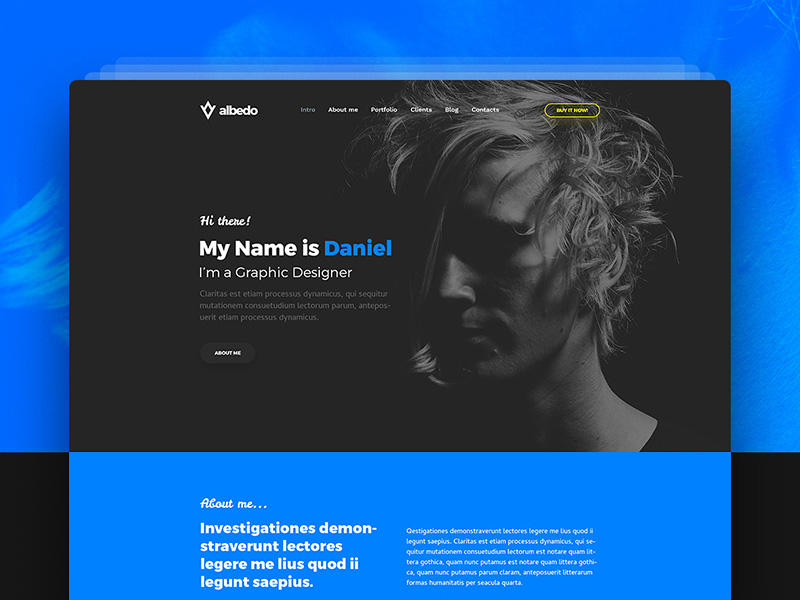 Albedo One Page Personal Template