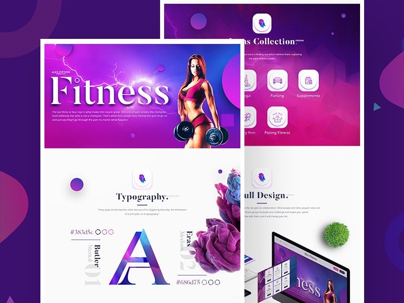 Alex Fitness Landing Page Template