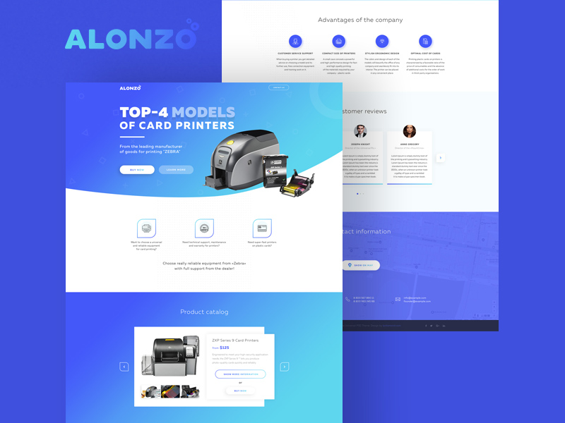 Alonzo Landing Page Template