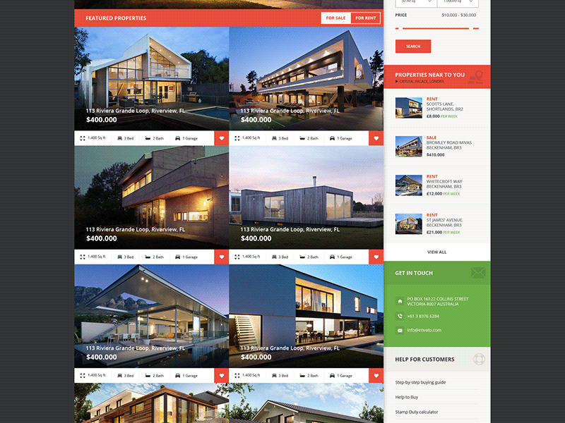 Immobilien-Website-Vorlage | Centrum