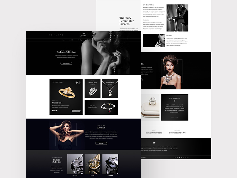 Jewelry Shop Web Design