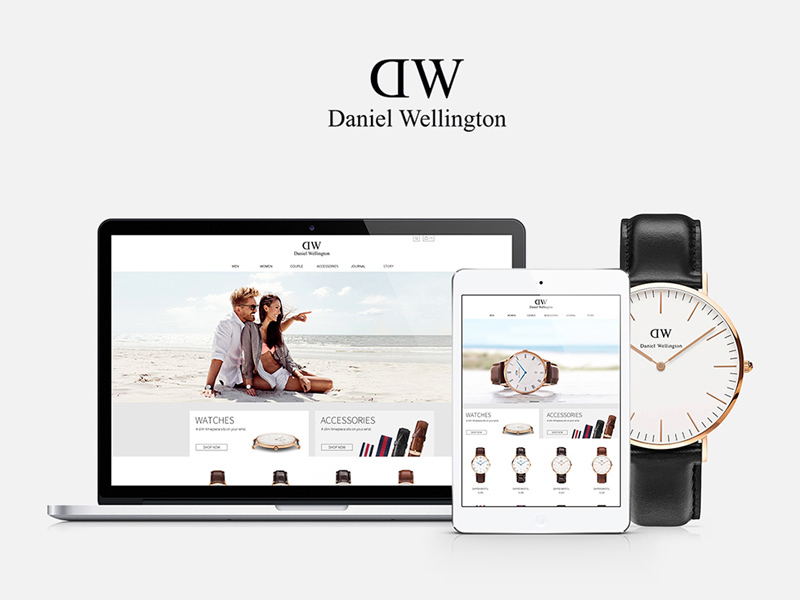 Sitio web de Daniel Wellington
