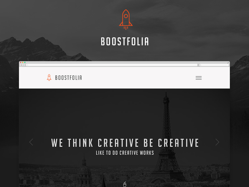 Boostfolia Onepage Website