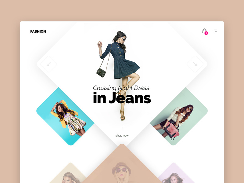 Modèle de site Web de magasin de mode