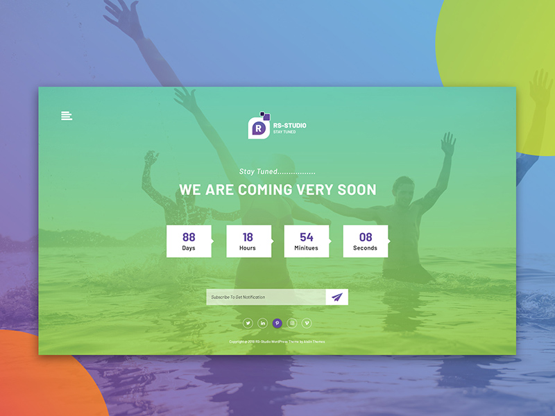 Coming Soon Page Website Templates