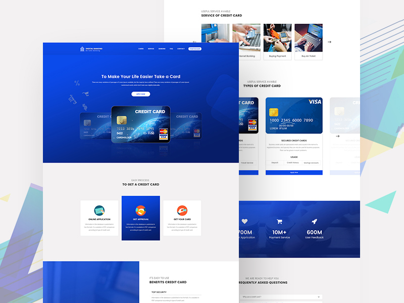 Credit Card Landing Page Template