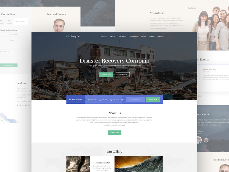 Charity Plus Website Template