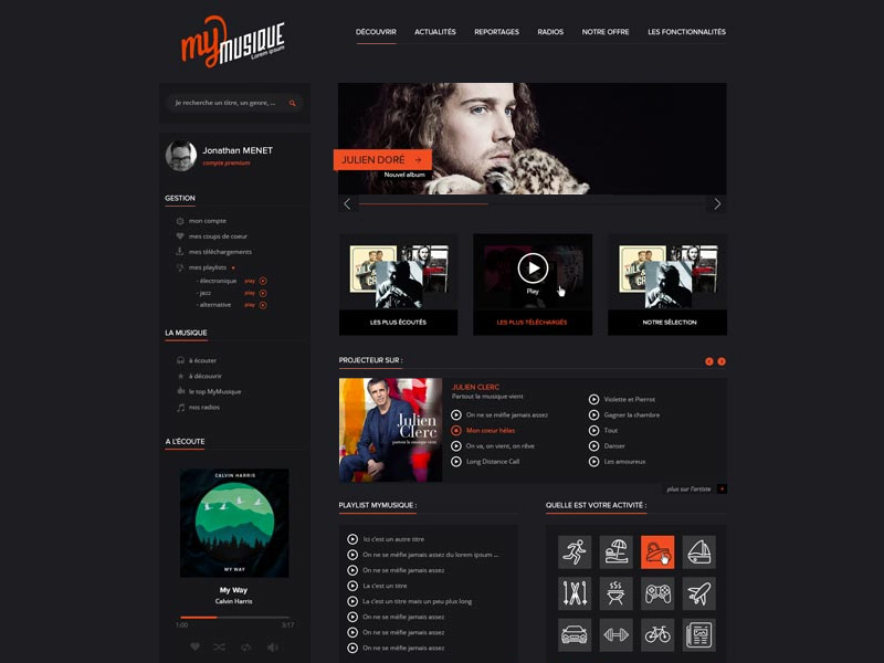 MyMusique Website-Vorlage