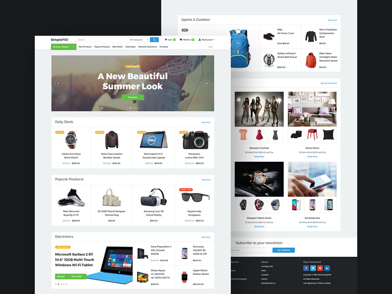 Simple Ecommerce Template
