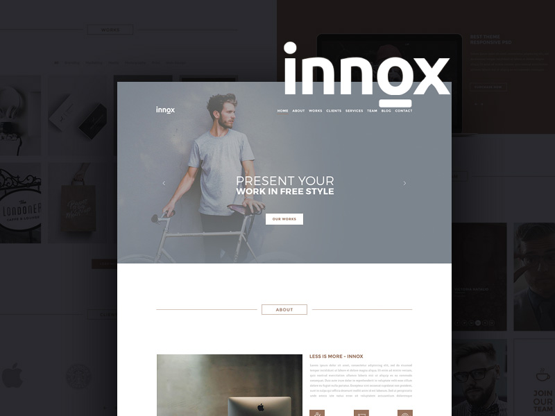 Innox Творческий дизайн-офис шаблон