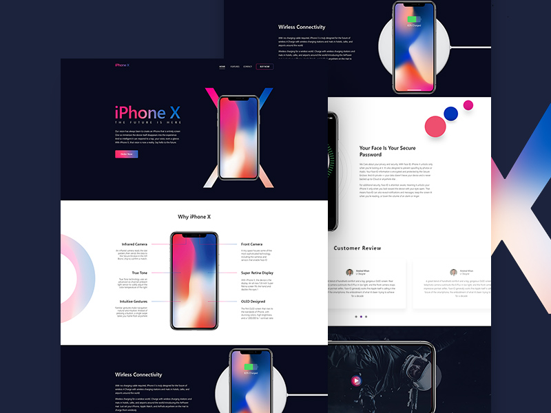 iPhone X Landing Page