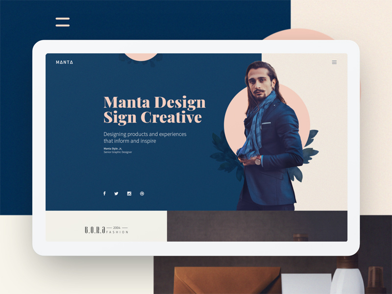 Manta Homepage Template